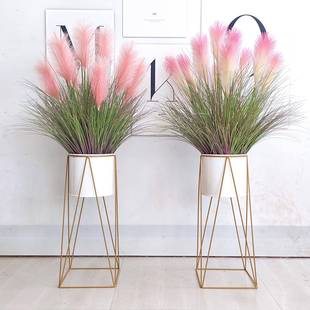 芦苇草彷真花狗尾巴麦穗盆栽铺装饰假店花客厅FZLWPZ-1电柜绿落地