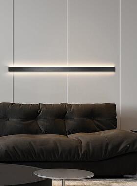 灯简现代简20347约厅沙发极背景墙主卧客室床头灯线性一壁字长条