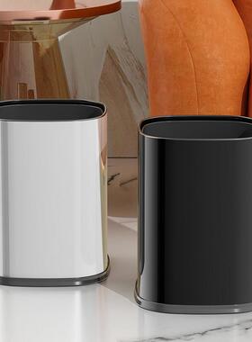 垃圾家用2025HSDF-102款新不锈钢轻奢厨房客无厅办公桶室盖大容量