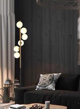 北欧旁卧室20229头书房馨温立式台灯简约现代风格客厅沙床发魔豆