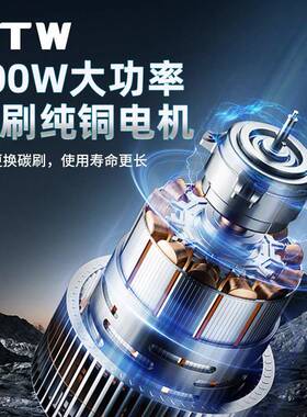 8寸大容量电无刷木电链锯大功率手持锯家用柴锯树伐28624锯锂子