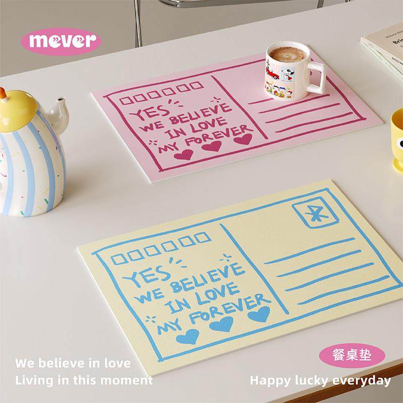 高级感韩式复古皮革餐垫防水防油免洗咖啡吧台垫隔热桌面保护杯垫,居家布艺,餐垫,淘宝优惠券,粉丝福利购,淘宝优惠卷