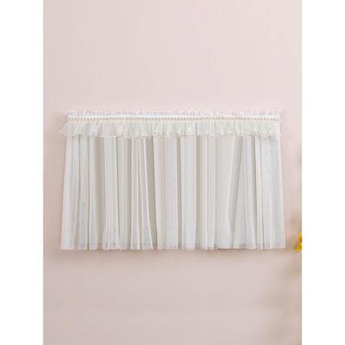 蕾丝电表箱墙面装饰帘免打孔魔术贴遮挡门口可视门铃电话套遮丑帘