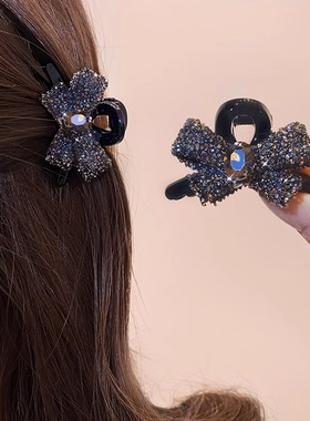 2025新款镶钻蝴蝶结小发卡女气质刘海夹侧边碎发夹小巧精致小抓夹