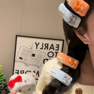 疯狂动物城尼克朱迪少女学生可爱少女心碎发刘海bb夹发卡卡通发夹