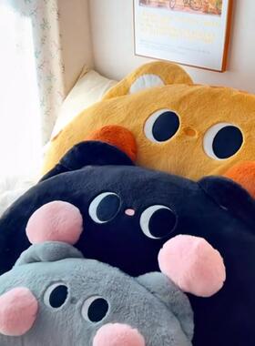 ins可爱猫猫床背榻榻米无床头靠垫靠枕软包靠背卧室飘窗宿舍腰枕