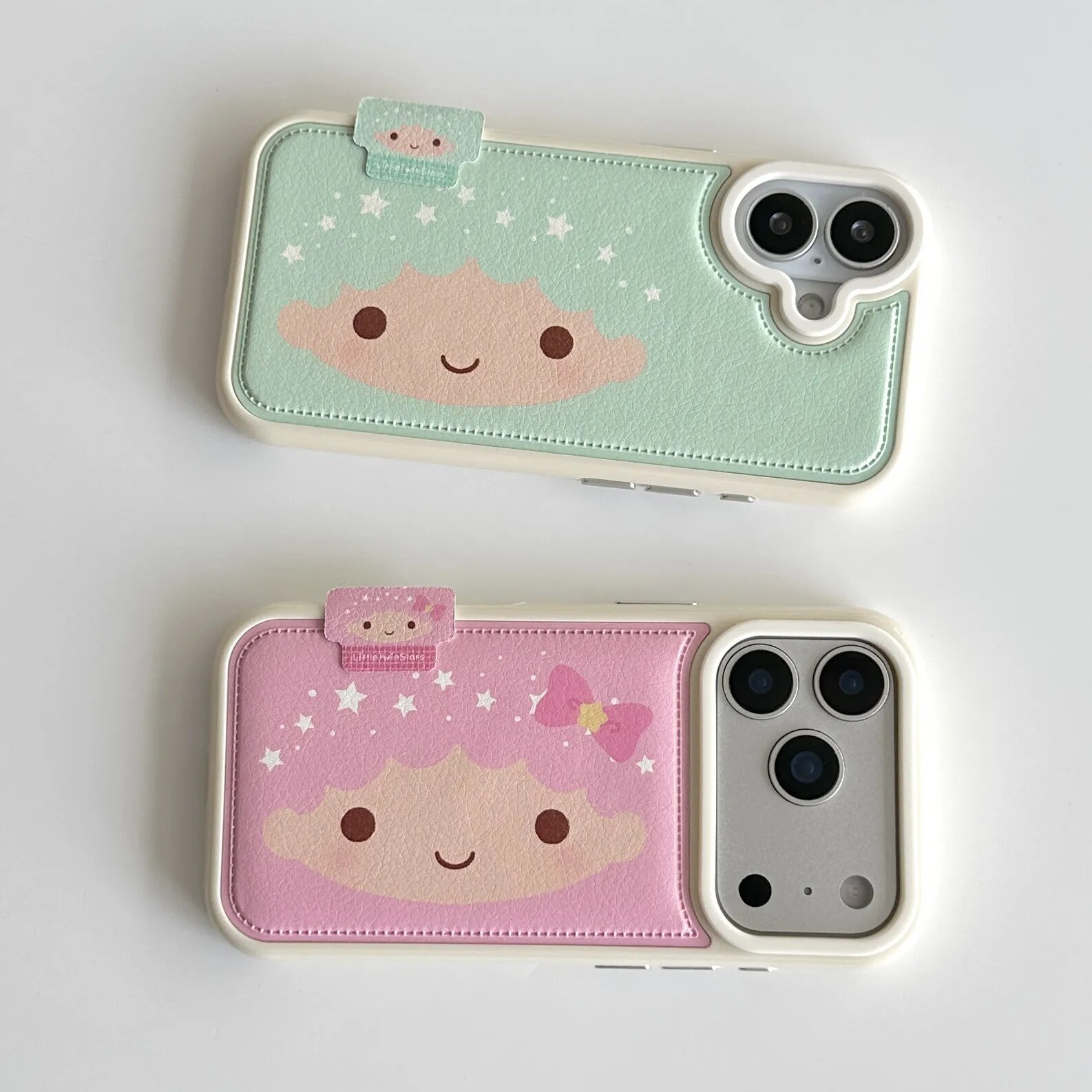 雨柠适用软萌双子星鼓包皮iPhone17Promax手机壳苹果16新款15可爱卡通个性创意14全包防摔保护套