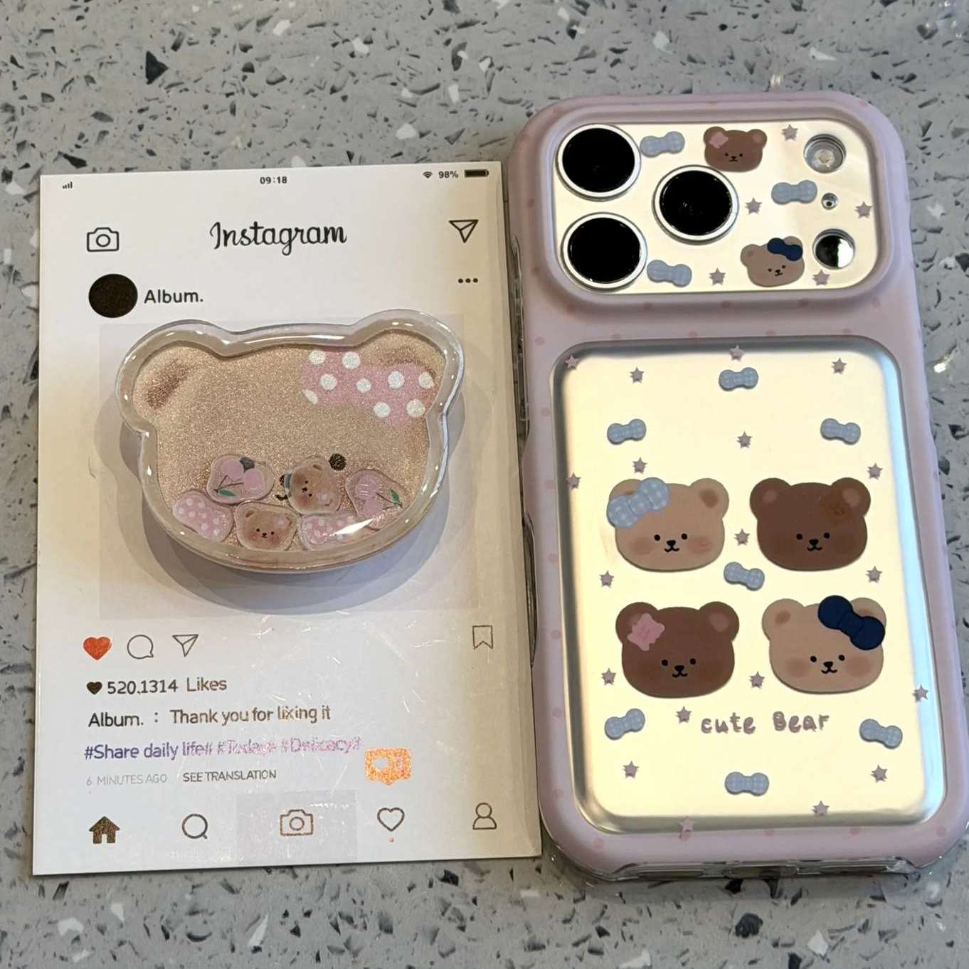 雨柠适用于iphone17promax手机壳软萌可爱16星星蝴蝶结四只小熊脑袋15卡通日韩INS可爱14防摔保护套