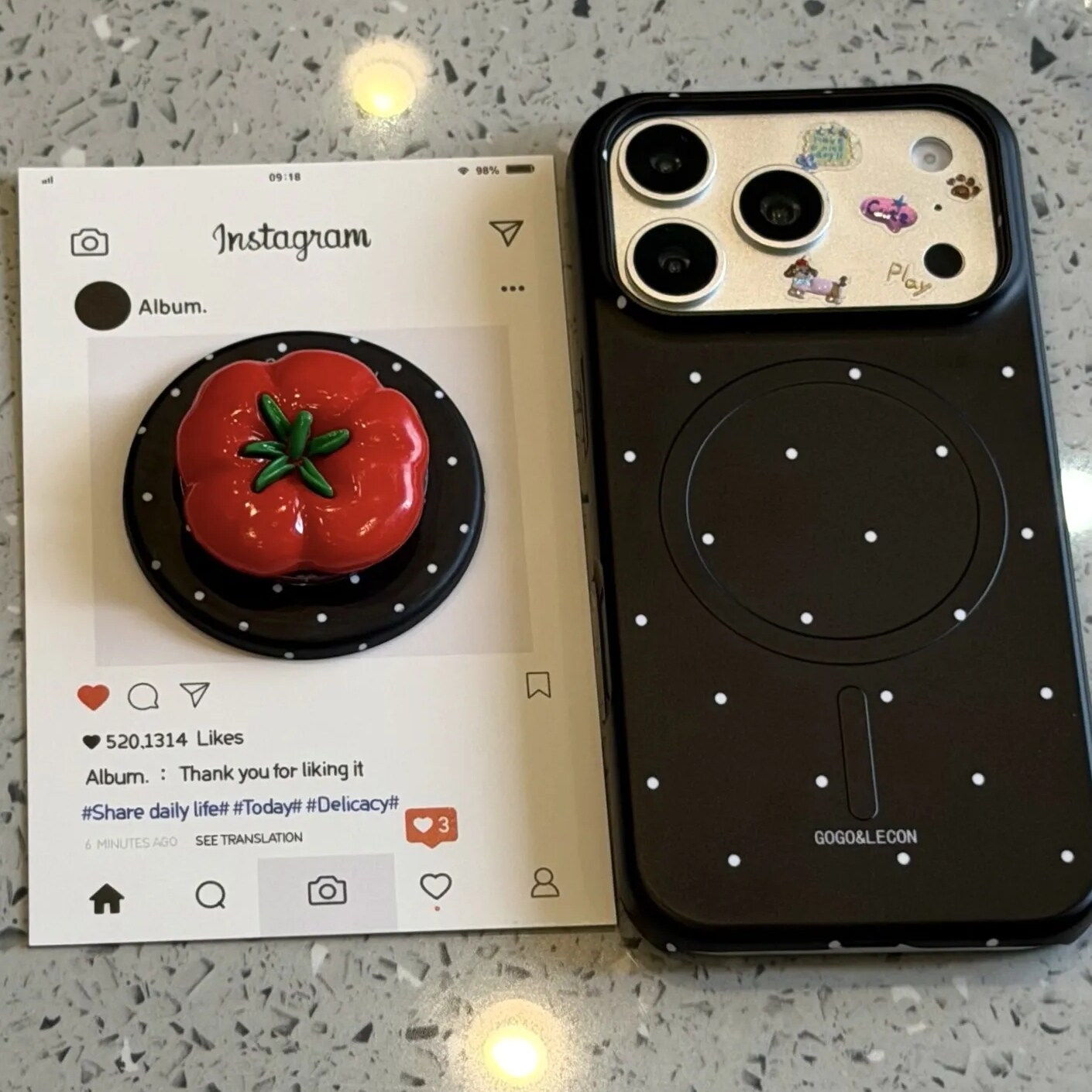 雨柠唯美ins满屏波点西红柿磁吸适用于iphone17promax苹果16pro手机壳15小清新日韩卡通14防摔保护套