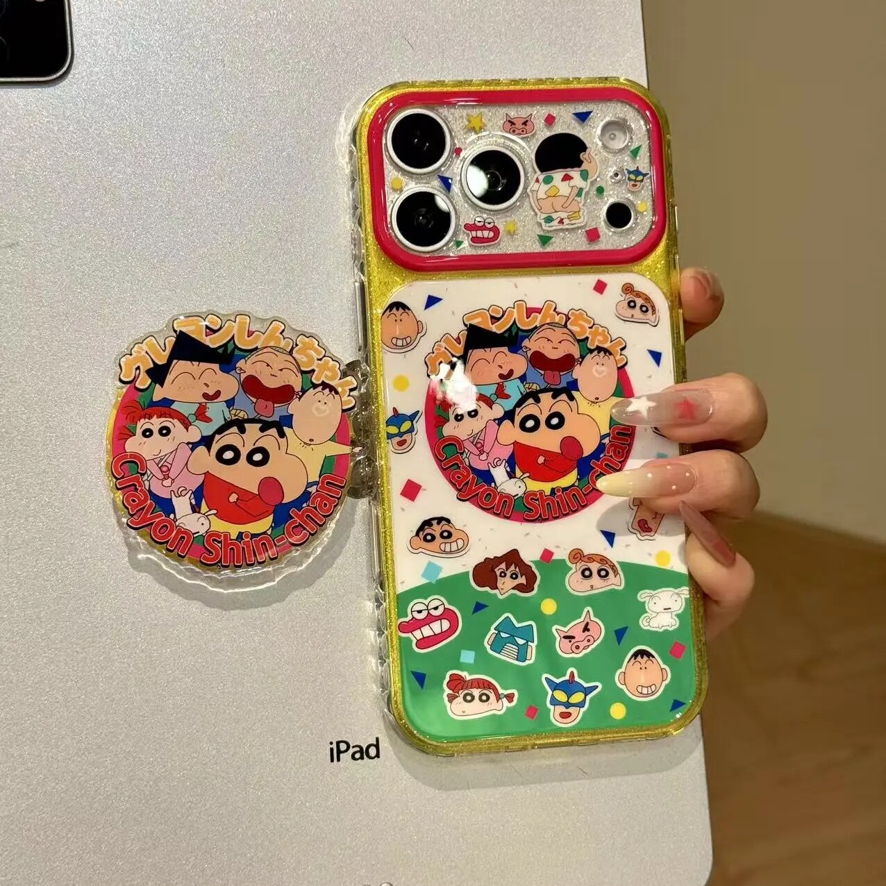 雨柠童趣可爱小新家族和小伙伴合集适用于iphone17promax苹果16手机壳15卡通日韩ins个性创意14防摔保护套