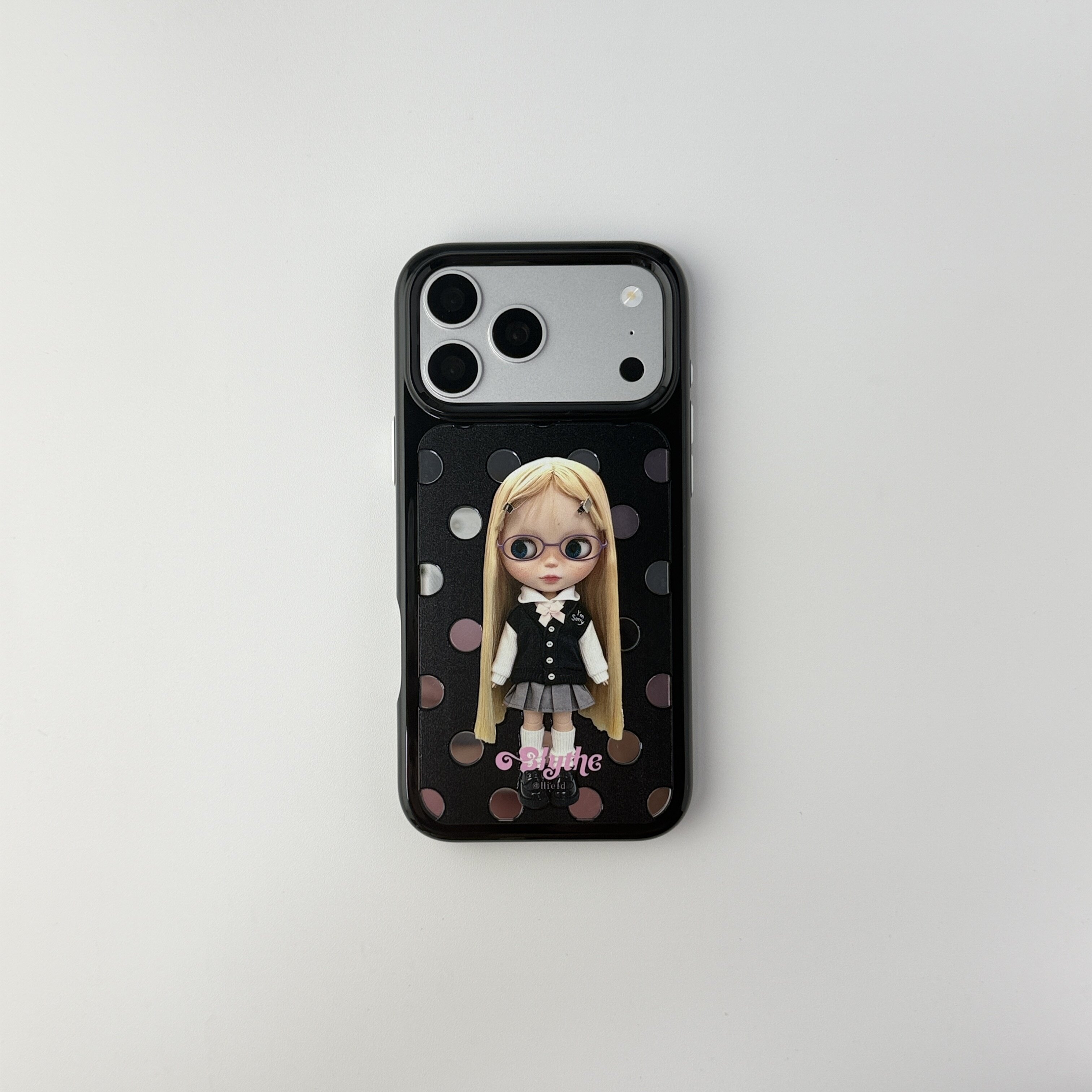 雨柠ins风韩系波点小布公主学院风适用iPhone17Promax新款苹果16手机壳15卡通日韩可爱18防摔保护套