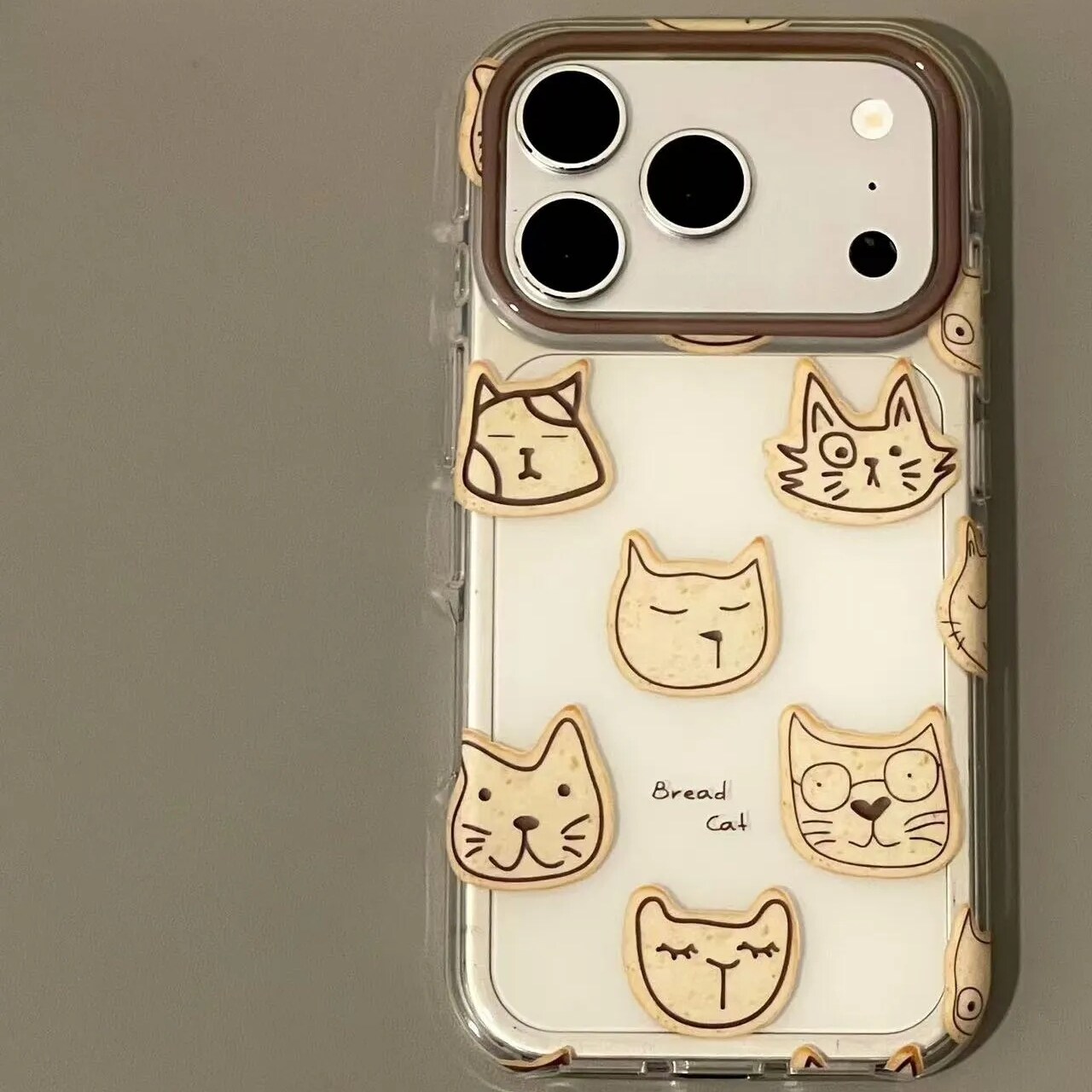 雨柠古早奶油饼干小猫咪头像适用iPhone18新款苹果17手机壳16日韩ins卡通可爱个性创意15防摔保护套
