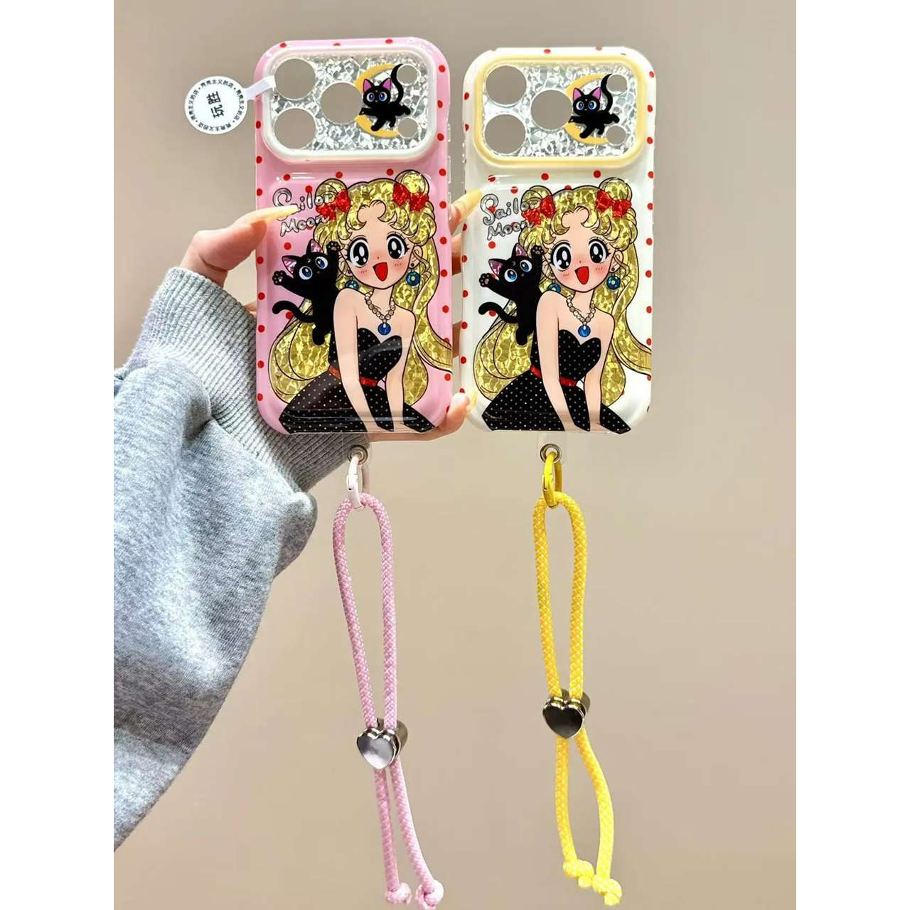 雨柠日系动漫黑裙子美少女适用苹果17promax手机壳iPhone16新款15卡通日韩INS可爱个性创意14防摔保护套