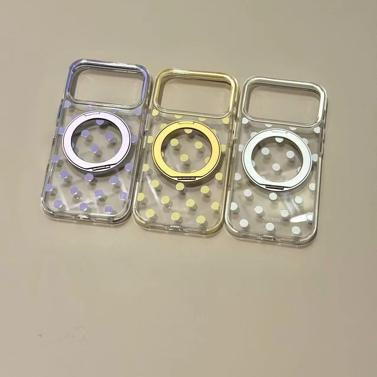 雨柠韩系高级透明满屏波点360磁吸适用于iphone17promax手机壳苹果16p新款15个性创意日韩ins14防摔保护套