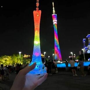 大号广州塔模型发光纪念品小蛮腰上海东方明珠塔雷峰塔小礼物