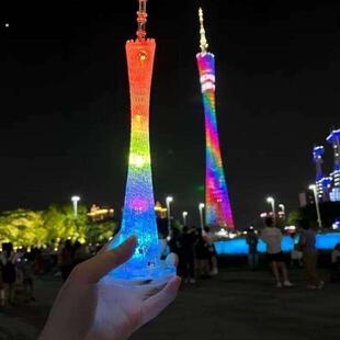 大号广州塔模型发光纪念品小蛮腰上海东方明珠塔雷峰塔小礼物