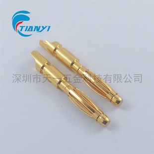 现货供应香蕉头公母插针灯笼头鼓簧端子连接器接插件螺牙香蕉插头