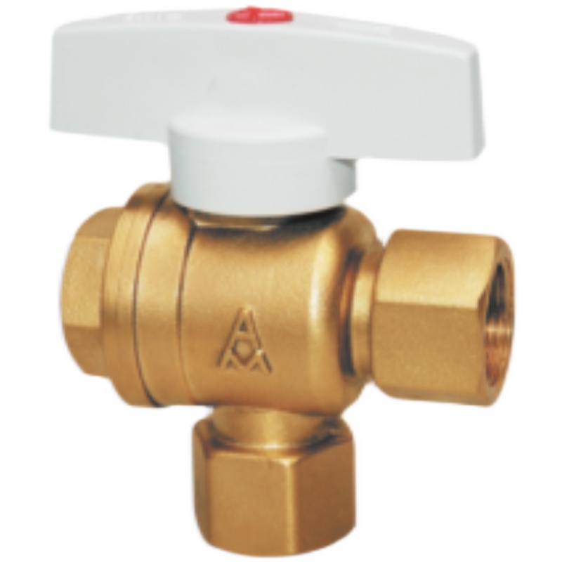 埃美柯258 黄铜暖气三通球阀 DN20