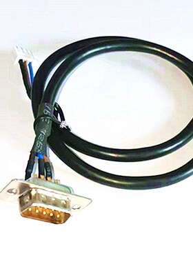 加工黑色RVVP2芯 纯铜 DB9 转接 RS232 数据线 XH2.54 端子信号线