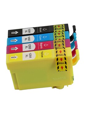 适用爱普生T1281墨盒EPSON SX430W SX435W SX438W打印机墨水黑色