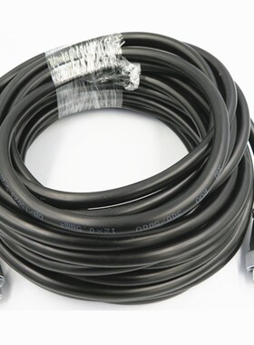 黑色ws28型同轴线航空插头线2芯3芯8芯10芯20芯26芯10米合金镀银