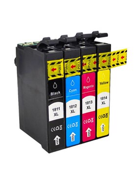 适用爱普生EPSON T1811 XP302 XP305 XP402 XP405打印机墨盒黑色