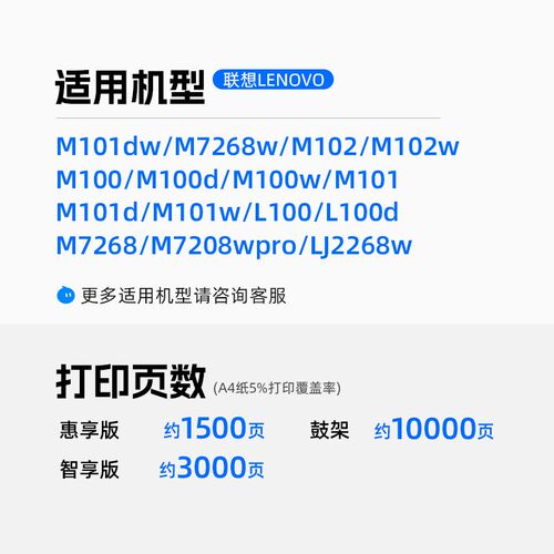 适用联想领像M101DW粉盒LT100/LD100 M100W硒鼓L100 M100 M102W打