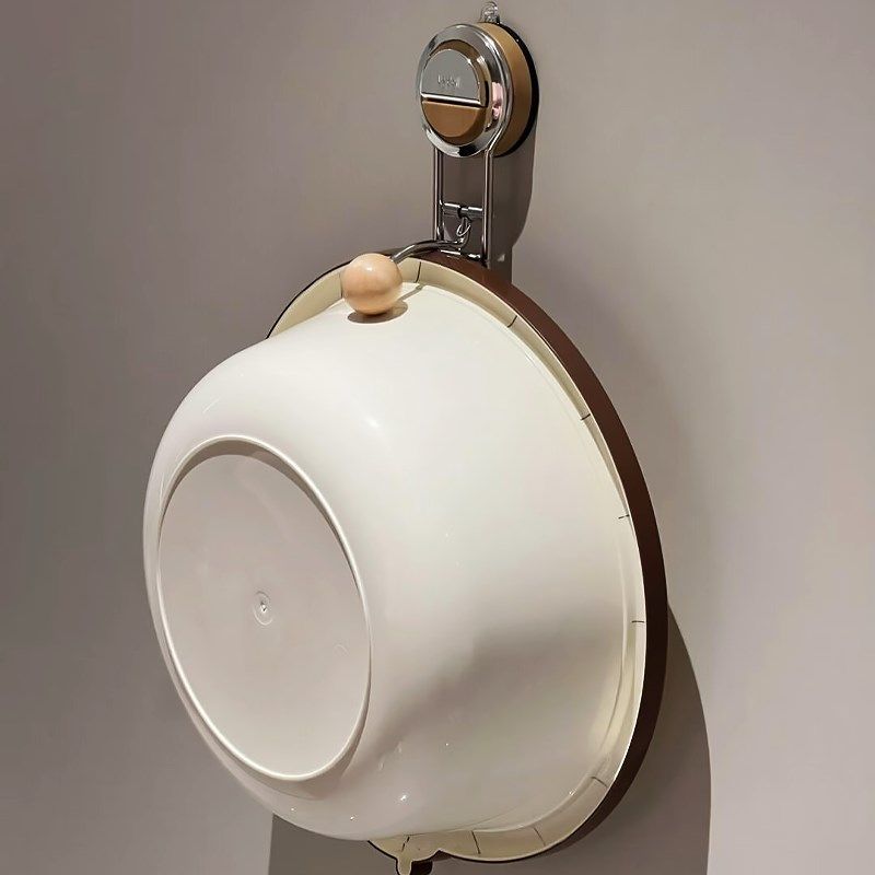 中古风脸盆架免打孔壁挂式挂钩子不锈钢吸盘卫生间浴室收纳置物架,家庭/个人清洁工具,脸盆架,淘宝优惠券,粉丝福利购,淘宝优惠卷