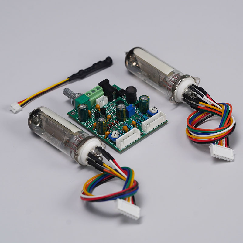 6E2猫眼电子管双通道音乐节奏荧光指示驱动板收音机功放改装套件