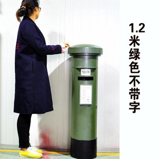 中国邮政信箱复古小邮筒存钱罐合金桌面幼儿园装饰客厅摆件储蓄罐