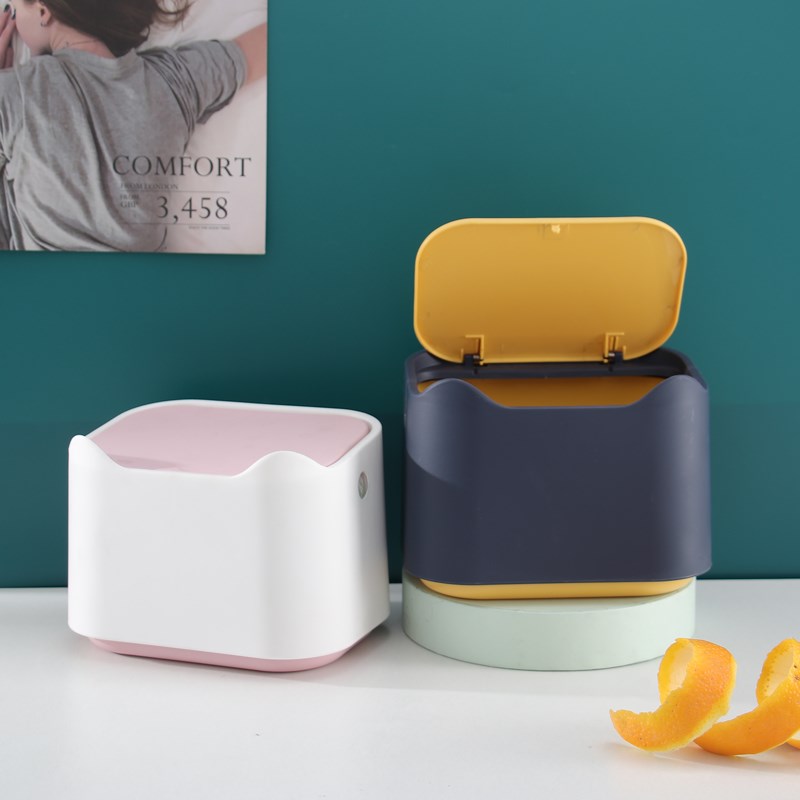 猫咪铲屎桌面垃圾桶垃圾袋厕所小封闭猫砂盆筒猫屎铲除臭神器