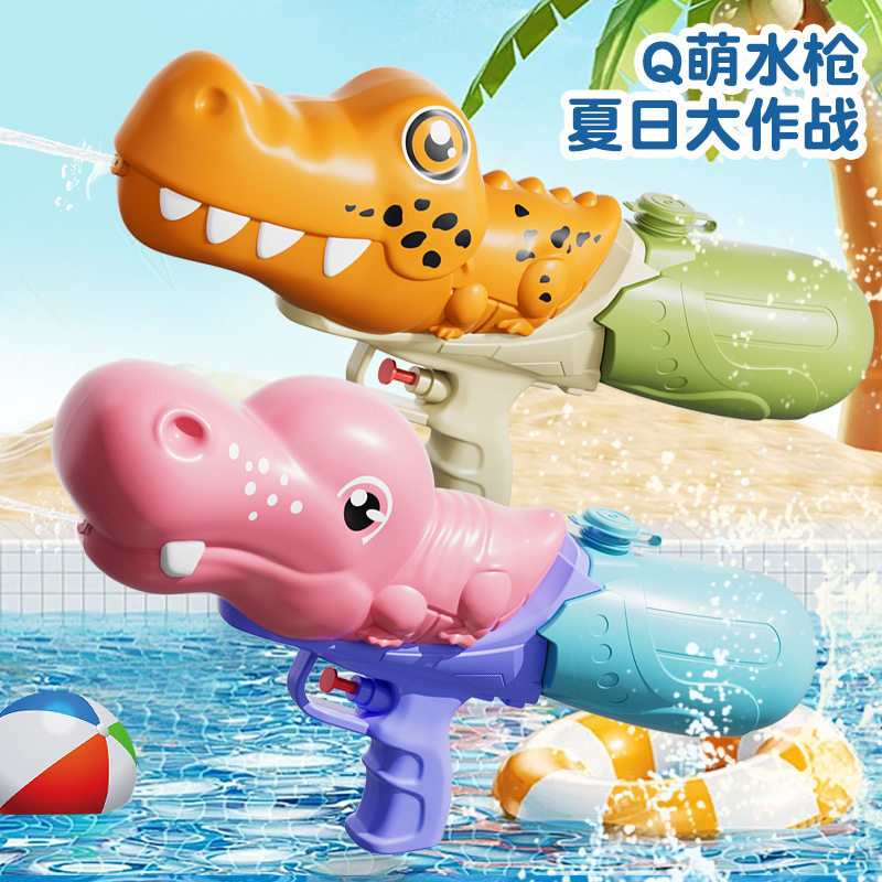 新款男孩5-12岁儿童喷水枪太空人卡通水枪玩具双喷头戏水水枪