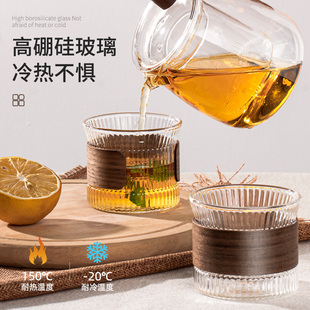 茶杯家用喝茶水杯品茗杯防烫玻璃杯个人功夫茶具单杯子主人杯