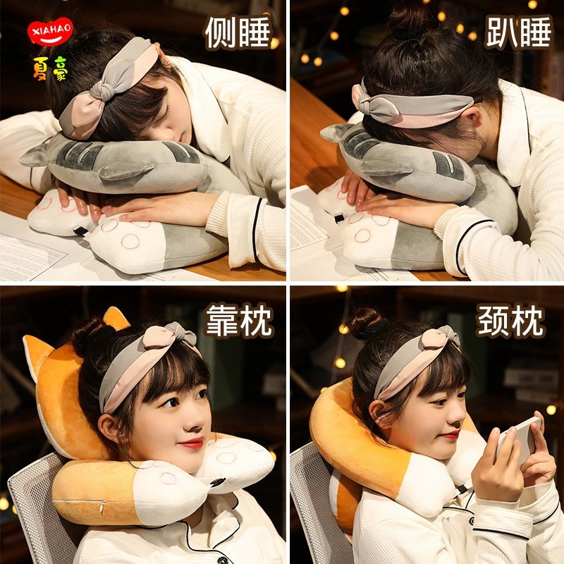 多功能午睡枕趴睡枕办公室午睡神器小学生午休趴趴枕儿童睡觉抱枕