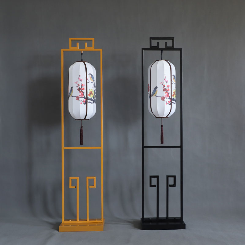 新款中式婚庆道具铁艺灯笼路引舞台迎宾布置摆件汉唐婚礼宫灯路引