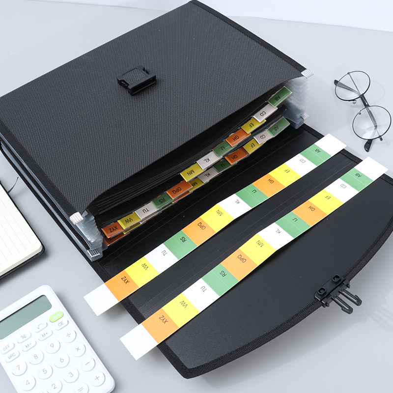 大容量26格手提多卡位包学生用试卷夹卷子收纳袋A4多层文件夹资料