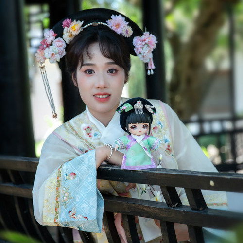 甄嬛传搪胶毛绒盲盒娃娃官方授权联名DUMIA骨架可动玩偶女生礼物