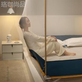 新款 2025新款 家用宫廷加密坐床蚊帐拉链防尘方顶宝宝防摔蚊帐一件