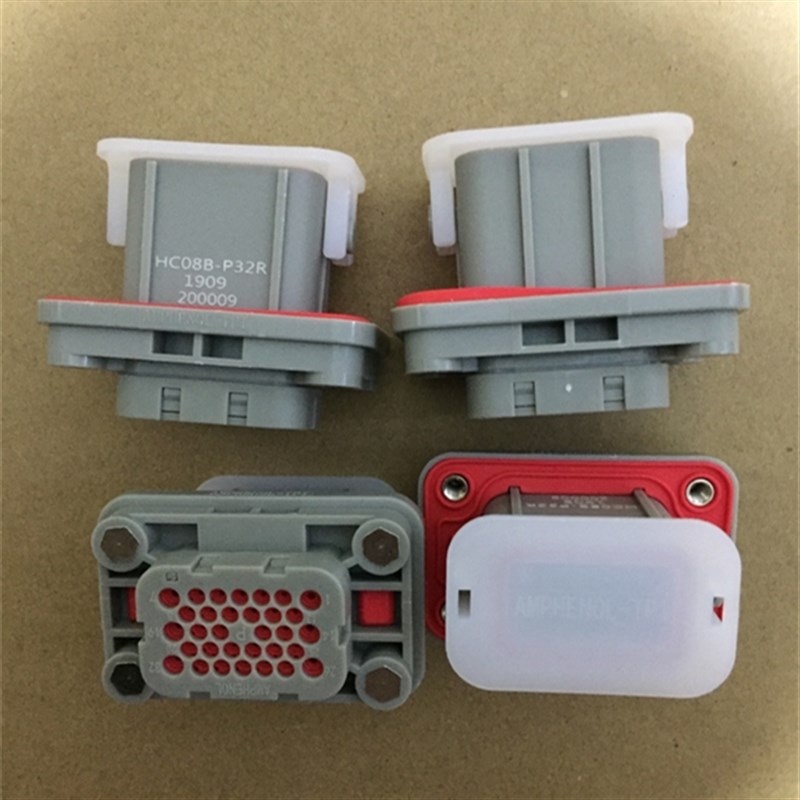 HC08B-P32R Amphenol新能源汽车接头32P防水插座配插针安费诺正品