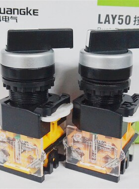 双科电气 长柄二档选择旋钮开关 LAY50-22D-11CX 20CXS