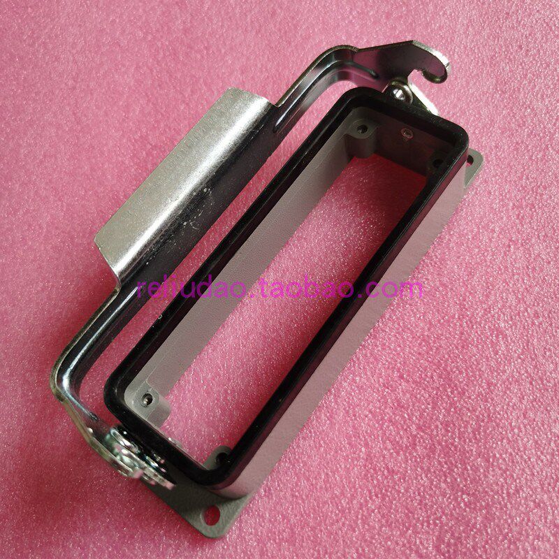 JMS连接器H24B单扣底座 H24B-AG-LB 开孔09300240307厂家HE-024-M