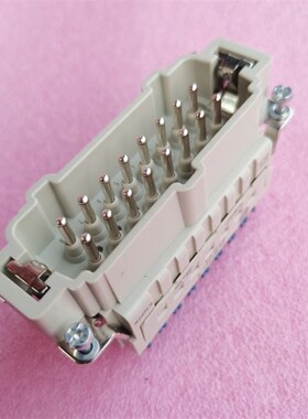 HARTING连接器09330162648公芯HAN-16ES-press-M弹片式16原装蓝色