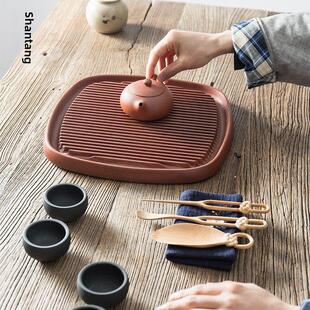 荣山堂胶木茶盘壶，干泡表贮水壶垫实木胶木功夫茶具紫砂壶垫