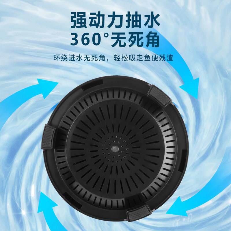 鱼池鱼缸底吸不锈钢过滤水泵假山水族箱潜水泵循环氧气泵外置抽水