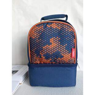 出口订购学生卡通书包加厚书包绝缘袋午餐袋双层大午餐盒袋