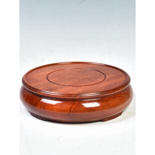 全材质实木轻圆底座花瓶底座木制简约风格花盆景石装饰底座框架