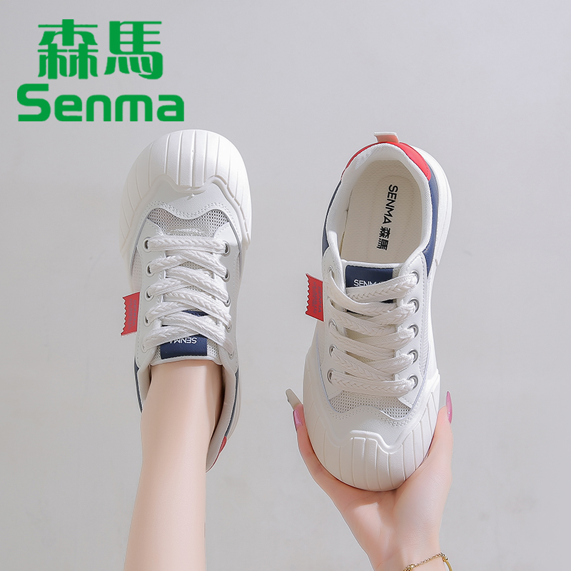 森马夏季网鞋女薄款网面小白鞋