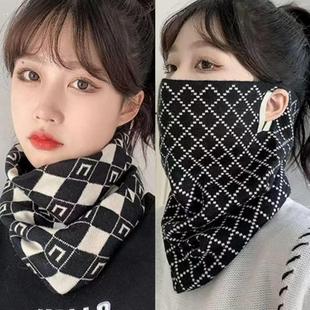 新款冬季韩版百变面罩秋冬韩版百防风保暖多功能围脖颈脖围巾加厚