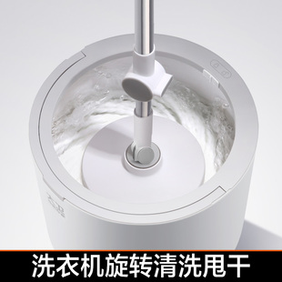 懒人家用拖把桶一拖墩布净单桶自动地拖布 免手洗拖把2021旋转新款