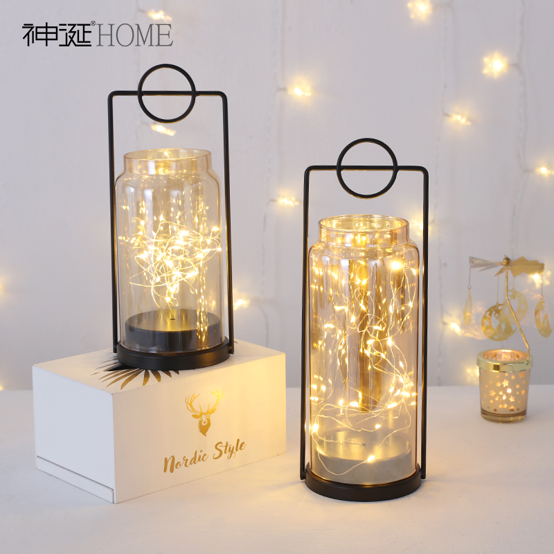 欧式复古风灯摆件创意酒吧咖啡馆个性室内装饰品餐厅烛光晚餐道具